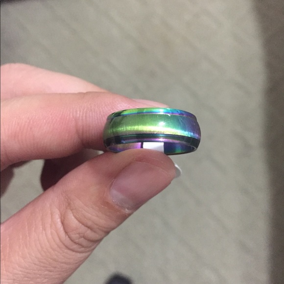 6mm Rainbow Stainless Steel Ring - Picture 3 of 4